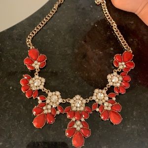 Red statement nexklace